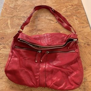 Red Leather Banana Republic Purse